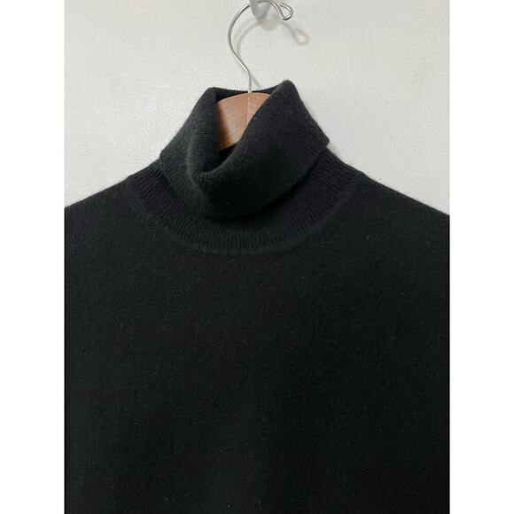 Repeat Cashmere Turtleneck Sweater Size M EU 40 Black Quiet Luxury Old Money - Picture 4 of 5